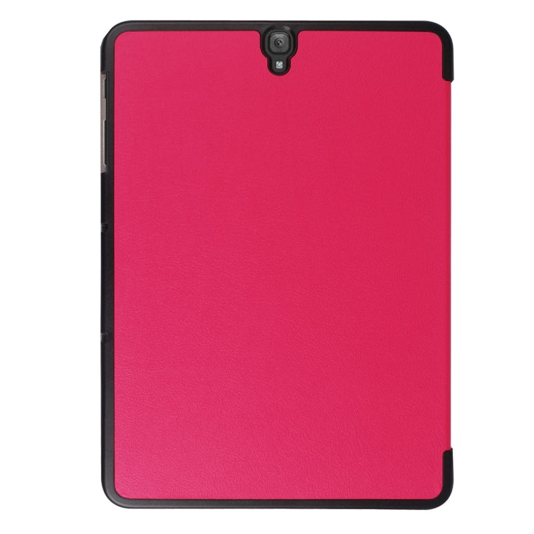 For Galaxy Tab S3 9.7 inch T820 / T825 Custer Texture Horizontal Flip Leather Case with 3-folding Holder