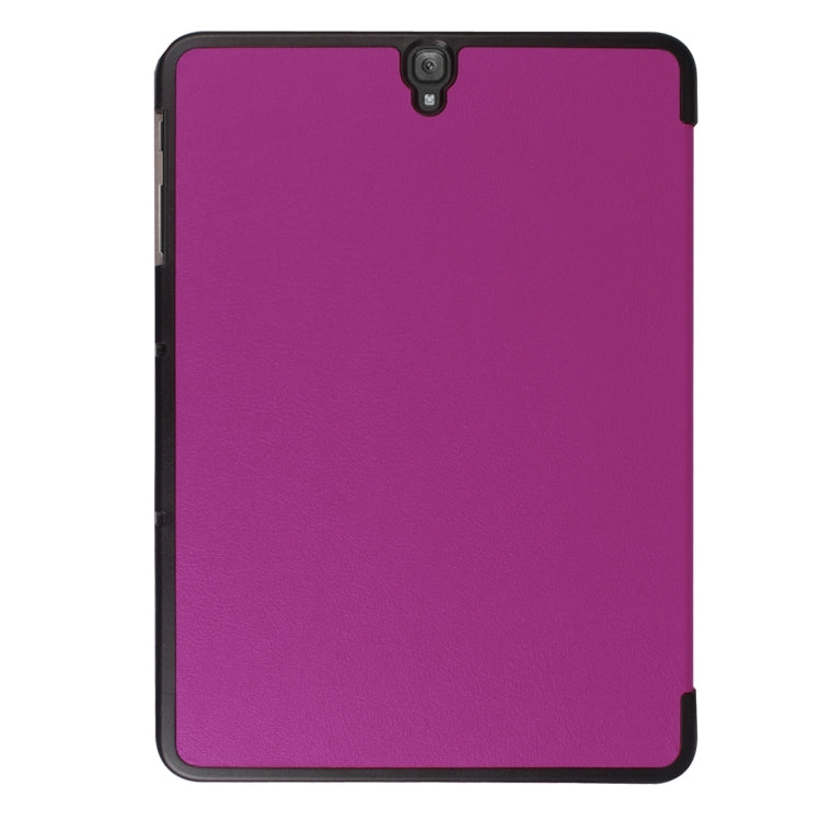 For Galaxy Tab S3 9.7 inch T820 / T825 Custer Texture Horizontal Flip Leather Case with 3-folding Holder