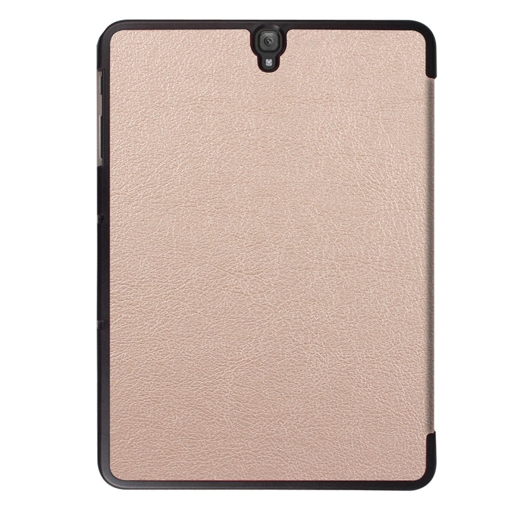 For Galaxy Tab S3 9.7 inch T820 / T825 Custer Texture Horizontal Flip Leather Case with 3-folding Holder