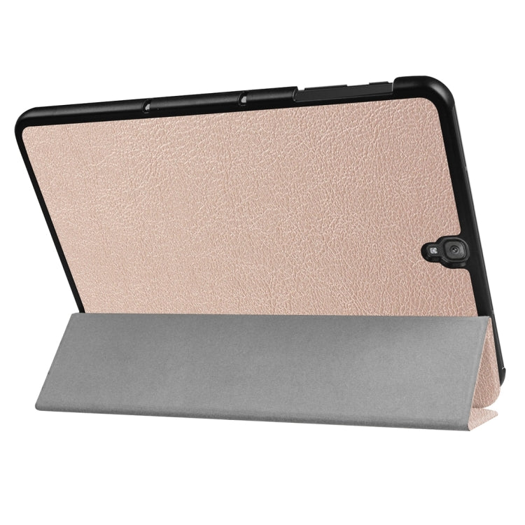 For Galaxy Tab S3 9.7 inch T820 / T825 Custer Texture Horizontal Flip Leather Case with 3-folding Holder
