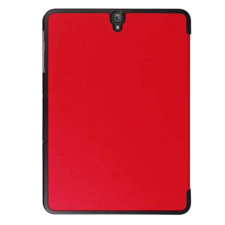 For Galaxy Tab S3 9.7 inch T820 / T825 Custer Texture Horizontal Flip Leather Case with 3-folding Holder
