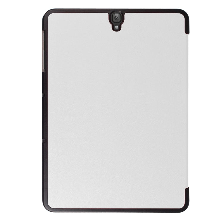 For Galaxy Tab S3 9.7 inch T820 / T825 Custer Texture Horizontal Flip Leather Case with 3-folding Holder