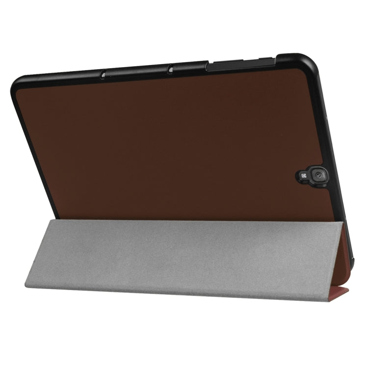 For Galaxy Tab S3 9.7 inch T820 / T825 Custer Texture Horizontal Flip Leather Case with 3-folding Holder
