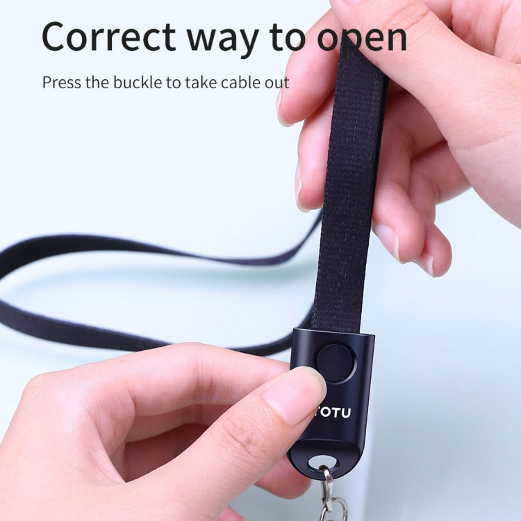 TOTUDESIGN BMA-023 Cloth Series Hanging Rope Style 85CM 2.1A Micro USB to USB Data Sync Charging Cable