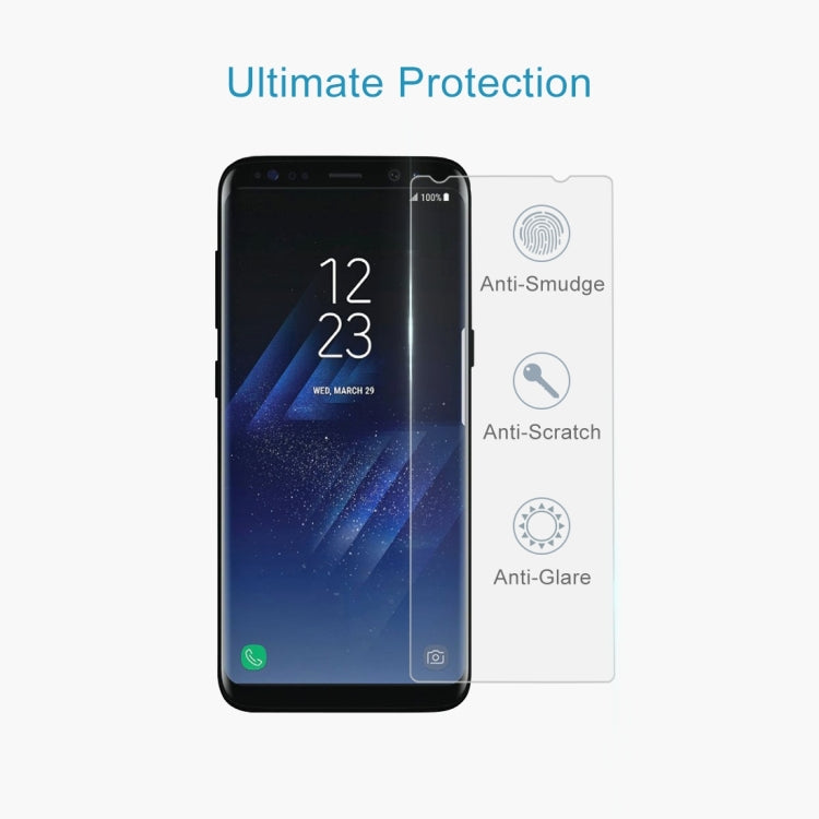 2 PCS for Galaxy S8 0.26mm 9H Surface Hardness Explosion-proof Non-full Screen Tempered Glass Screen Film