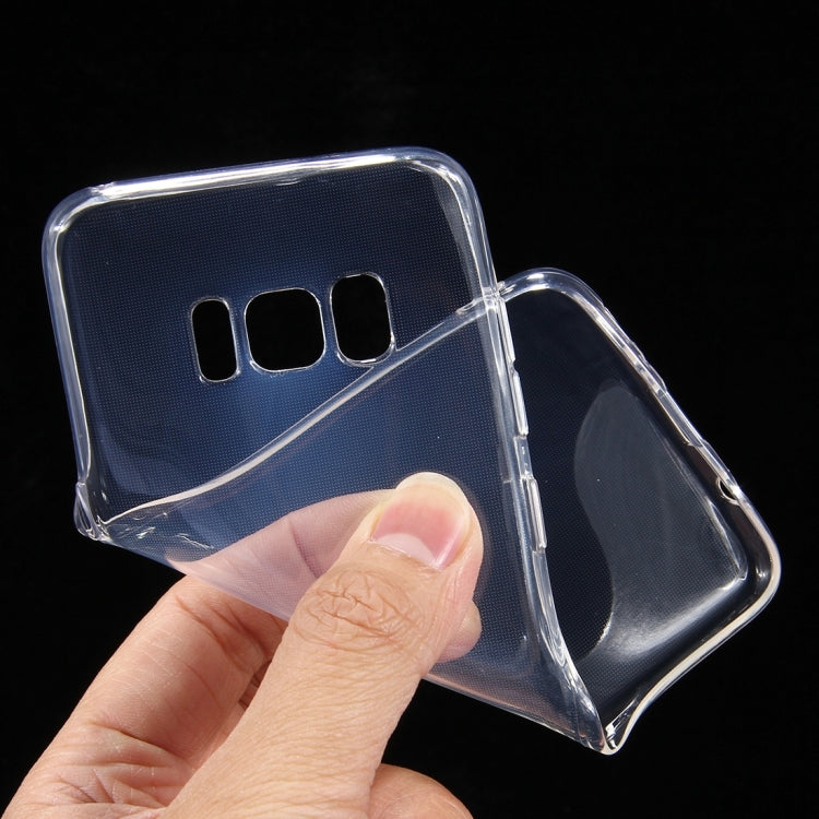 For Galaxy S8 0.75mm Ultra-thin Transparent TPU Protective Case(Transparent)
