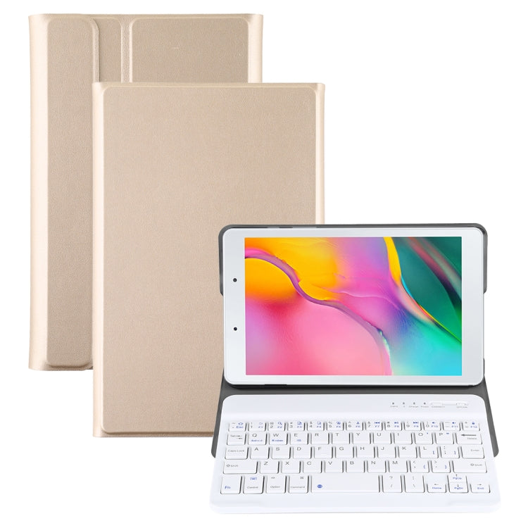 Ultra-thin Detachable Magnetic Bluetooth Keyboard Leather Tablet Case for Galaxy Tab A 8.0 2019 P200 / P205, with Holder