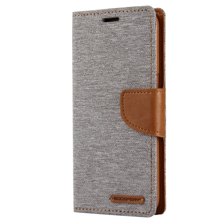 GOOSPERY CANVAS DIARY for Galaxy S8 Canvas Texture Horizontal Flip Leather Case with Card Slots & Wallet & Holder