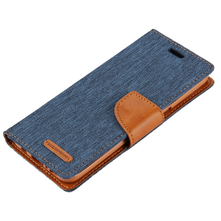 GOOSPERY CANVAS DIARY for Galaxy S8 Canvas Texture Horizontal Flip Leather Case with Card Slots & Wallet & Holder