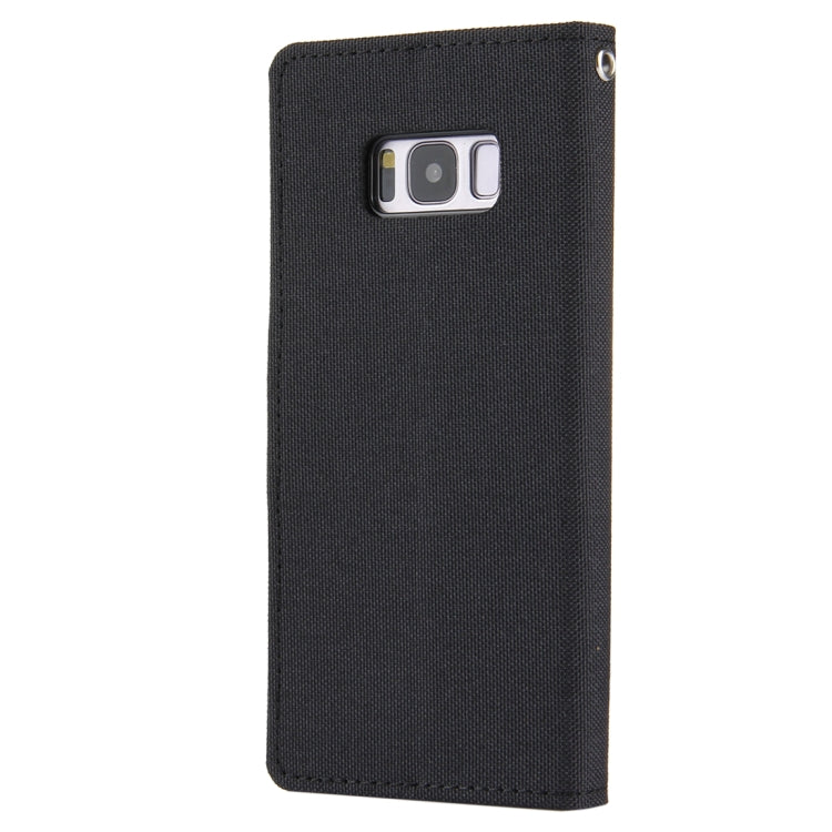 GOOSPERY CANVAS DIARY for Samsung  Galaxy S8+ / G9550 Canvas Texture Horizontal Flip Leather Case with Card Slots & Wallet & Holder