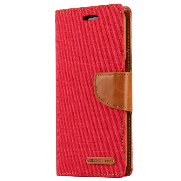 GOOSPERY CANVAS DIARY for Samsung  Galaxy S8+ / G9550 Canvas Texture Horizontal Flip Leather Case with Card Slots & Wallet & Holder