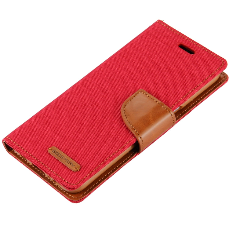 GOOSPERY CANVAS DIARY for Samsung  Galaxy S8+ / G9550 Canvas Texture Horizontal Flip Leather Case with Card Slots & Wallet & Holder