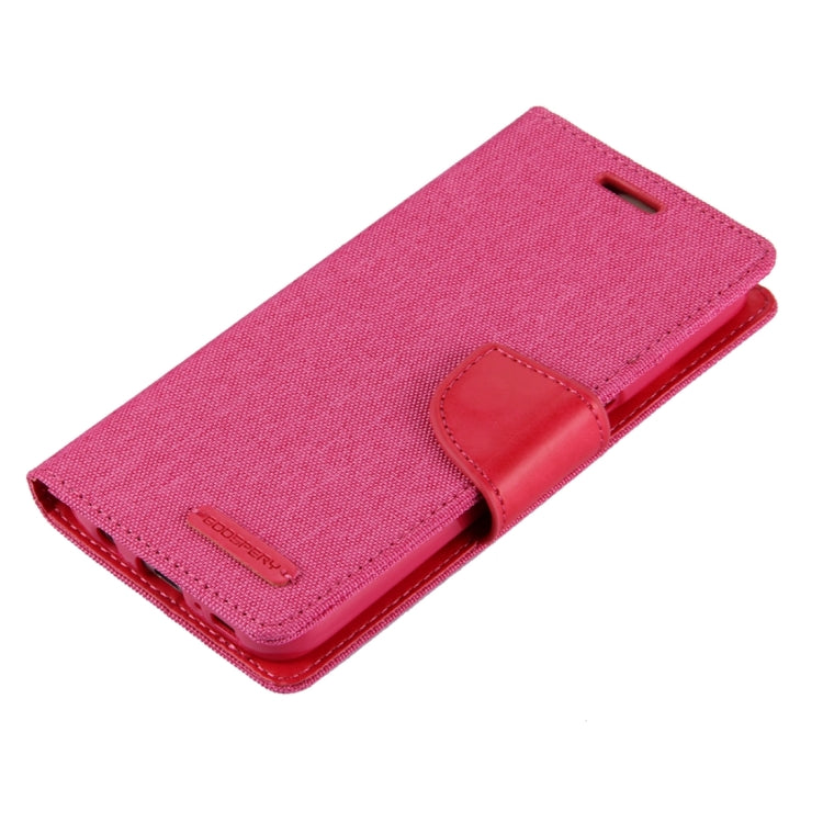 GOOSPERY CANVAS DIARY for Samsung  Galaxy S7 Canvas Texture Horizontal Flip Leather Case with Card Slots & Wallet & Holder