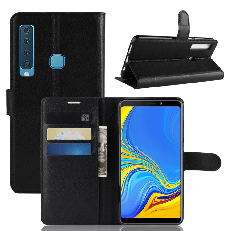 Litchi Texture Horizontal Flip Leather Case for Galaxy A9 (2018) / A9s, with Holder & Card Slots & Wallet