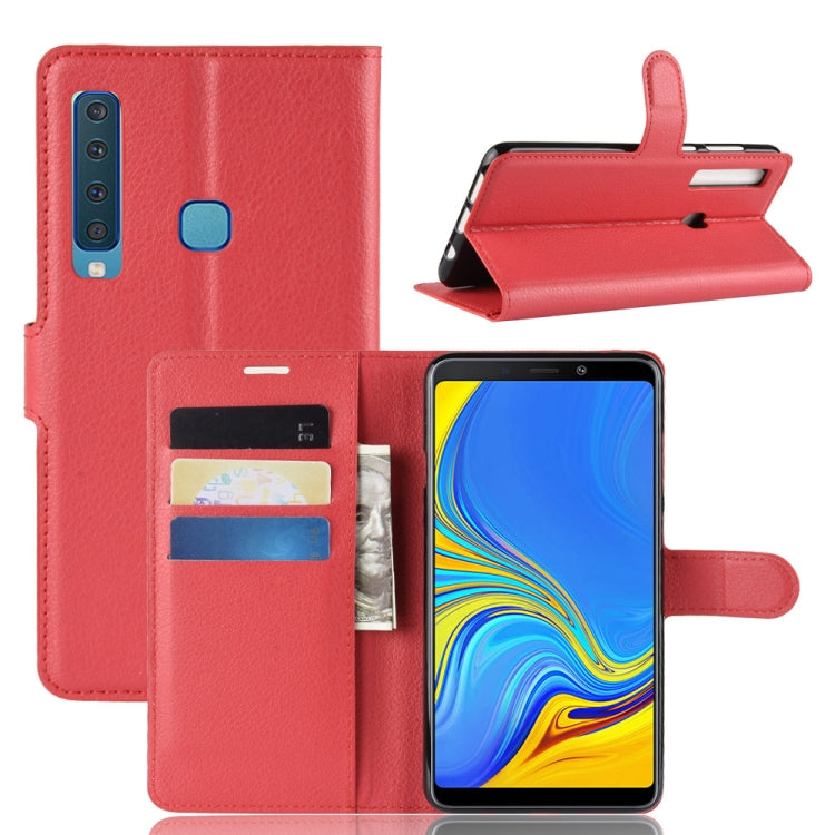 Litchi Texture Horizontal Flip Leather Case for Galaxy A9 (2018) / A9s, with Holder & Card Slots & Wallet