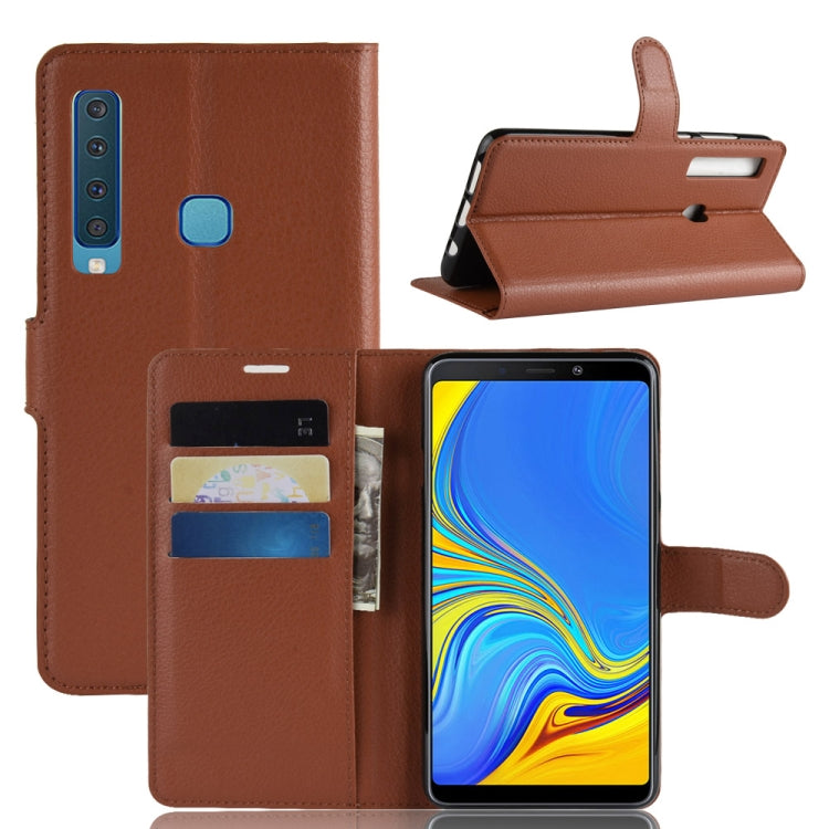Litchi Texture Horizontal Flip Leather Case for Galaxy A9 (2018) / A9s, with Holder & Card Slots & Wallet
