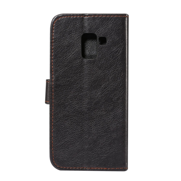 For Galaxy A8+ (2018) Crazy Horse Texcture PU + TPU Horizontal Flip Leather Case with Holder & Card Slots & Wallet & Photo Frame