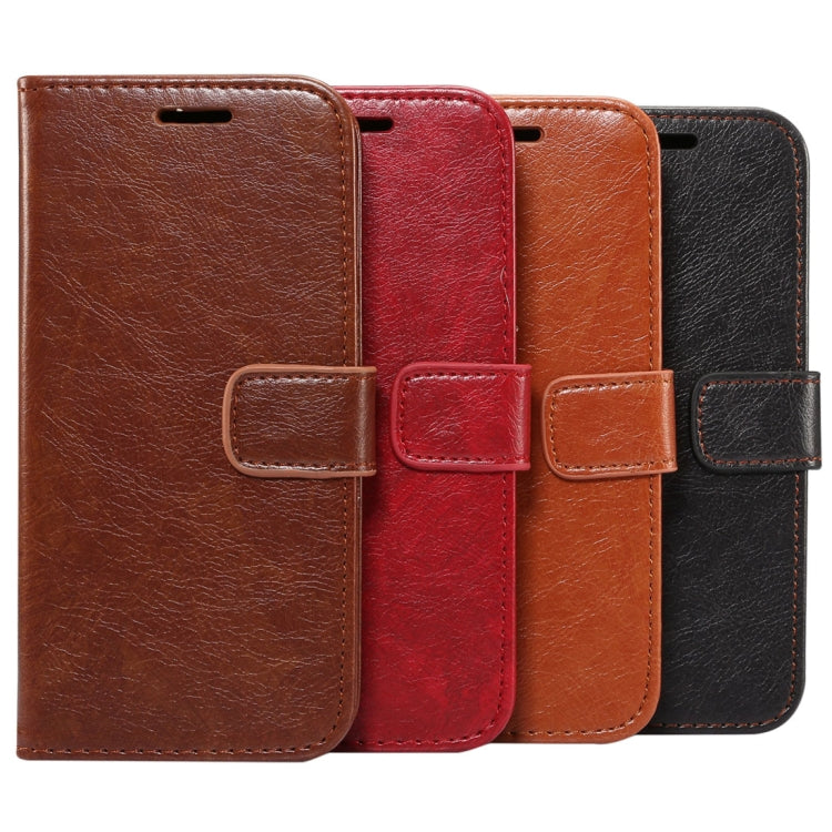 For Galaxy A8+ (2018) Crazy Horse Texcture PU + TPU Horizontal Flip Leather Case with Holder & Card Slots & Wallet & Photo Frame