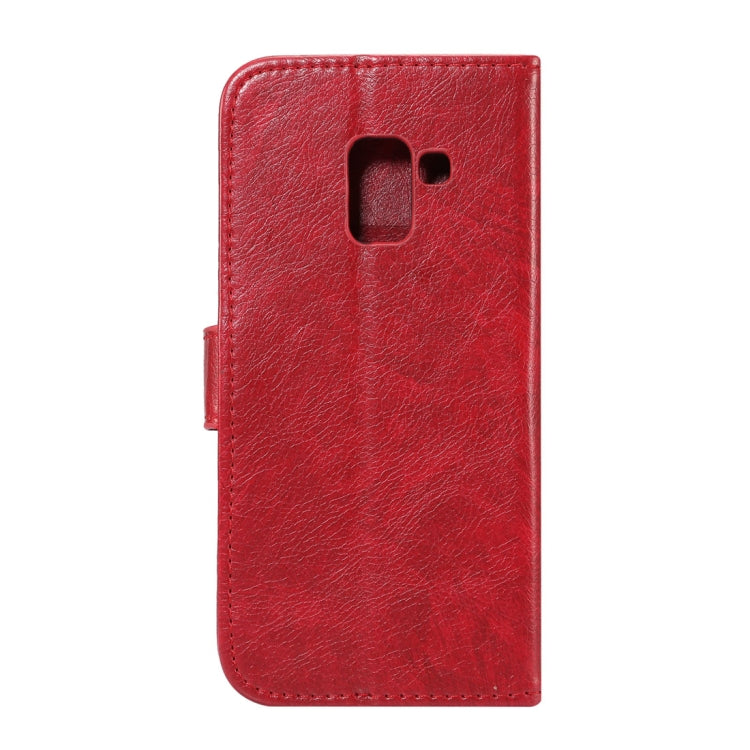 For Galaxy A8 (2018) Crazy Horse Texcture PU + TPU Horizontal Flip Leather Case with Holder & Card Slots & Wallet & Photo Frame