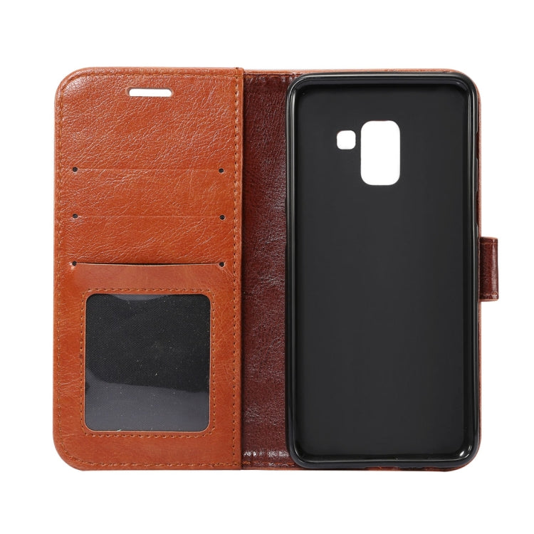 For Galaxy A8 (2018) Crazy Horse Texcture PU + TPU Horizontal Flip Leather Case with Holder & Card Slots & Wallet & Photo Frame