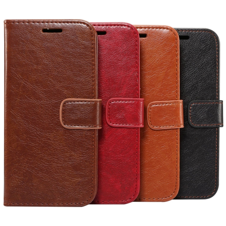 For Galaxy A8 (2018) Crazy Horse Texcture PU + TPU Horizontal Flip Leather Case with Holder & Card Slots & Wallet & Photo Frame