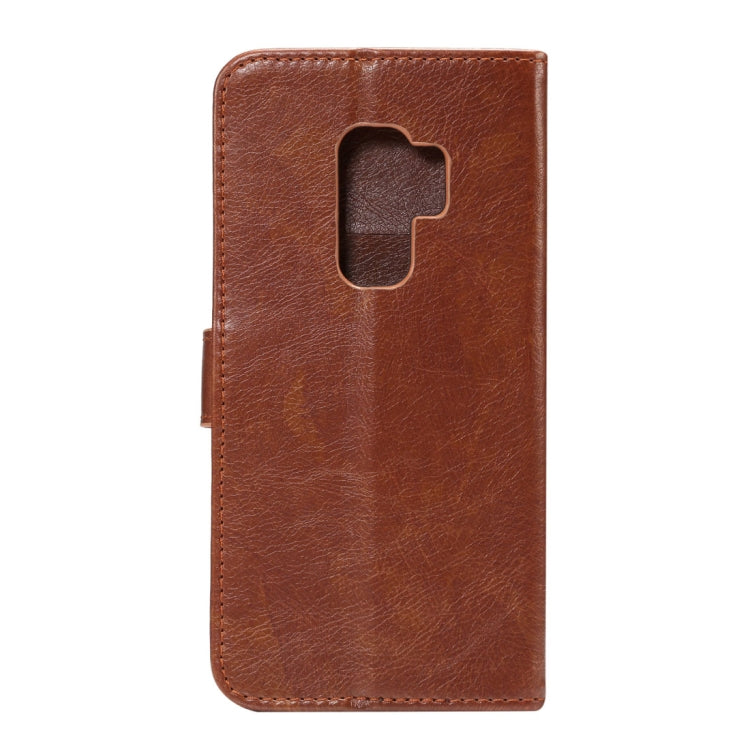 For Galaxy S9+ Crazy Horse Texcture PU + TPU Horizontal Flip Leather Case with Holder & Card Slots & Wallet & Photo Frame