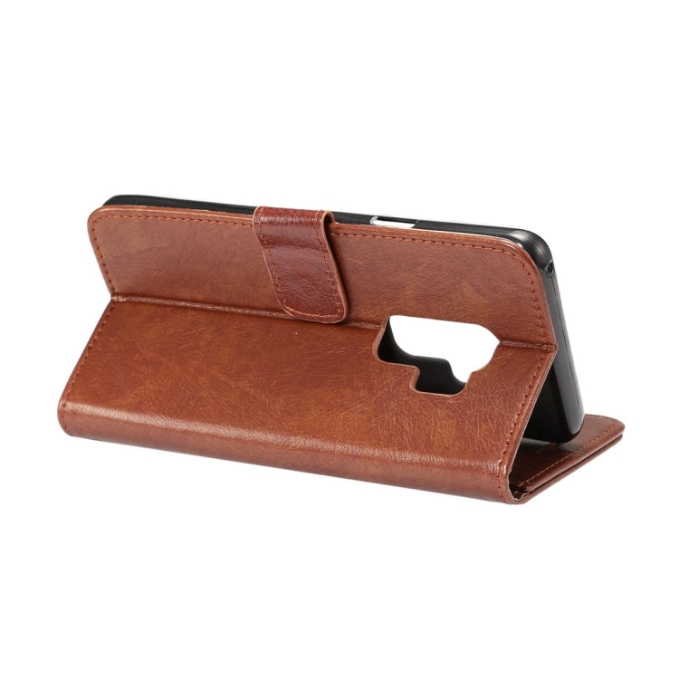 For Galaxy S9+ Crazy Horse Texcture PU + TPU Horizontal Flip Leather Case with Holder & Card Slots & Wallet & Photo Frame
