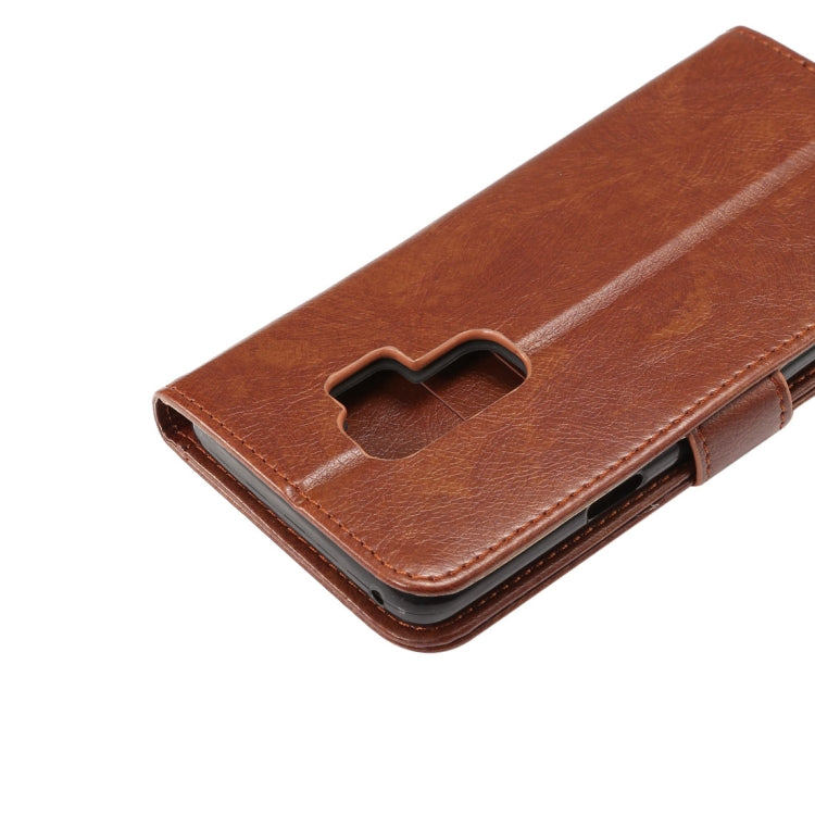 For Galaxy S9+ Crazy Horse Texcture PU + TPU Horizontal Flip Leather Case with Holder & Card Slots & Wallet & Photo Frame