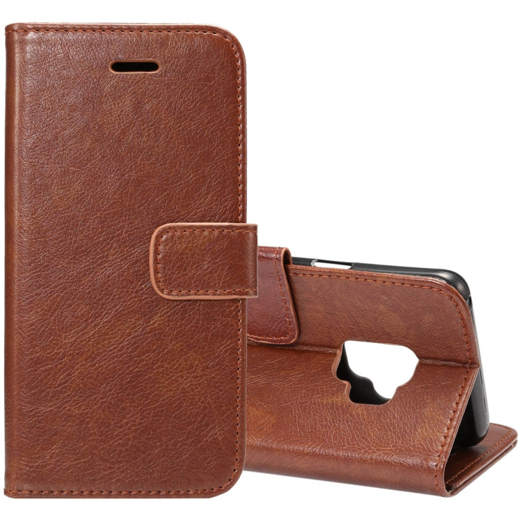 For Galaxy S9 Crazy Horse Texcture PU + TPU Horizontal Flip Leather Case with Holder & Card Slots & Wallet & Photo Frame