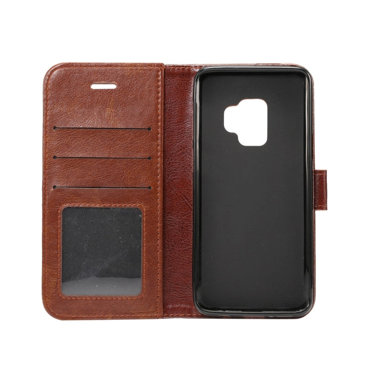 For Galaxy S9 Crazy Horse Texcture PU + TPU Horizontal Flip Leather Case with Holder & Card Slots & Wallet & Photo Frame
