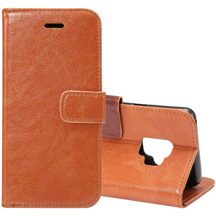 For Galaxy S9 Crazy Horse Texcture PU + TPU Horizontal Flip Leather Case with Holder & Card Slots & Wallet & Photo Frame