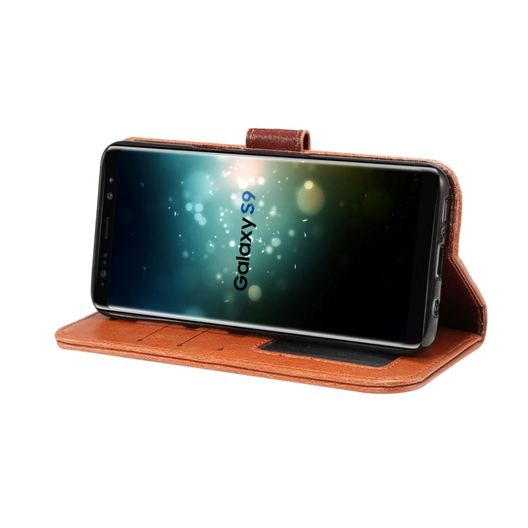 For Galaxy S9 Crazy Horse Texcture PU + TPU Horizontal Flip Leather Case with Holder & Card Slots & Wallet & Photo Frame