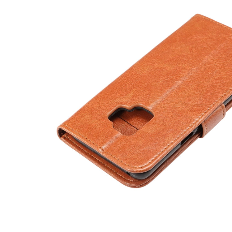 For Galaxy S9 Crazy Horse Texcture PU + TPU Horizontal Flip Leather Case with Holder & Card Slots & Wallet & Photo Frame