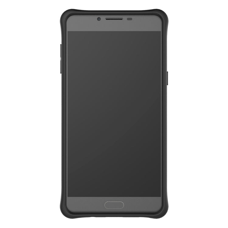 For Galaxy C9 Pro Shock-Resistant 360 Degree Spin Sniper Hybrid Case TPU + PC Combination Case with Holder
