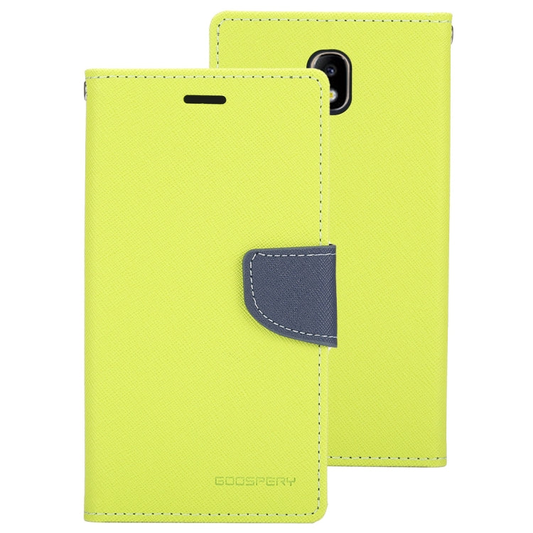 GOOSPERY FANCY DIARY Horizontal Flip PU Leather Case for Galaxy J7 (2017) (EU Version), with Card Slots & Holder