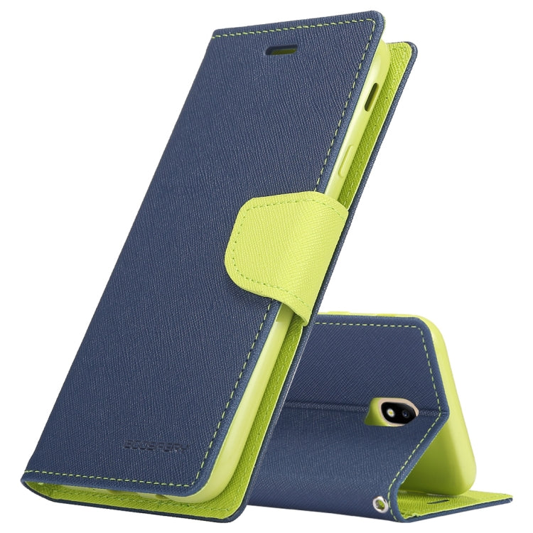 GOOSPERY FANCY DIARY Horizontal Flip PU Leather Case for Galaxy J7 (2017) (EU Version), with Card Slots & Holder