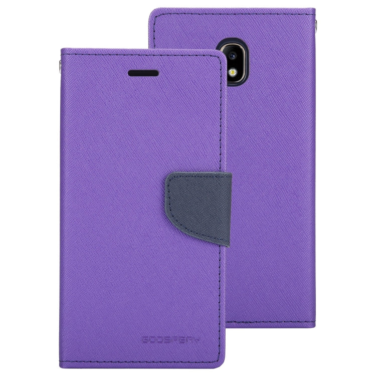 GOOSPERY FANCY DIARY Horizontal Flip PU Leather Case for Galaxy J7 (2017) (EU Version), with Card Slots & Holder