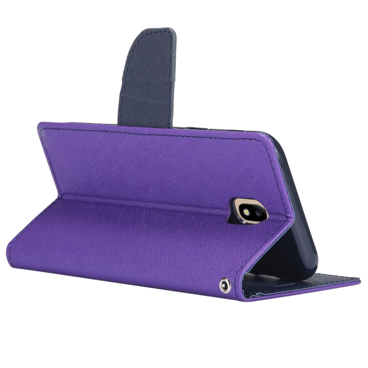 GOOSPERY FANCY DIARY Horizontal Flip PU Leather Case for Galaxy J7 (2017) (EU Version), with Card Slots & Holder