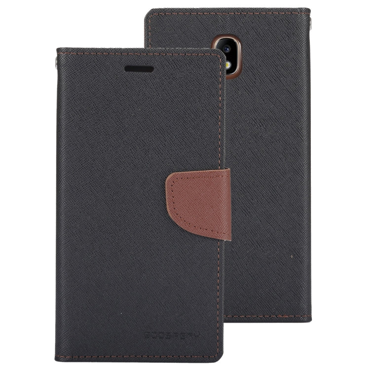 GOOSPERY FANCY DIARY Horizontal Flip PU Leather Case for Galaxy J7 (2017) (EU Version), with Card Slots & Holder
