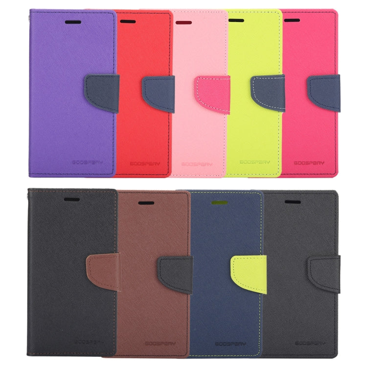 GOOSPERY FANCY DIARY Horizontal Flip PU Leather Case for Galaxy J7 (2017) (EU Version), with Card Slots & Holder