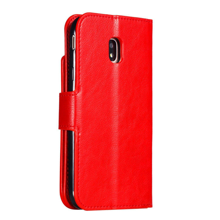 Litchi Texture Horizontal Flip Leather Case for Galaxy J330, with Holder & Nine Card Slots & Wallet