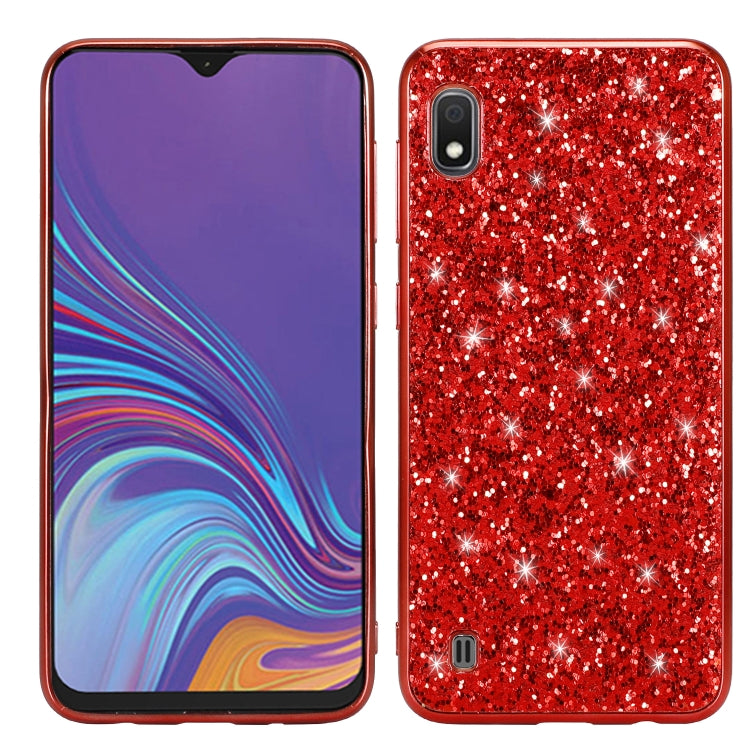 Glittery Powder Shockproof TPU Case for Galaxy A10