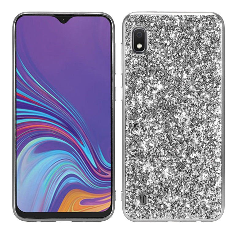 Glittery Powder Shockproof TPU Case for Galaxy A10