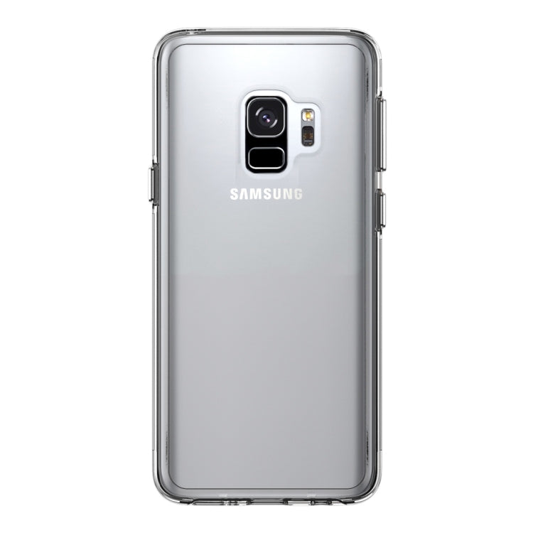 For Galaxy S9 TPU + PC Protective Back Cover Case with Plated Buttons (Transparent)