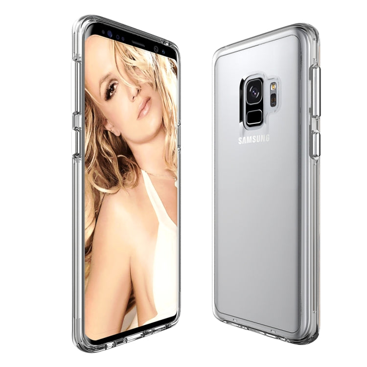 For Galaxy S9 TPU + PC Protective Back Cover Case with Plated Buttons (Transparent)