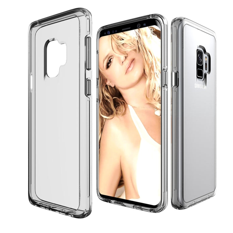 For Galaxy S9 TPU + PC Protective Back Cover Case with Plated Buttons (Transparent)
