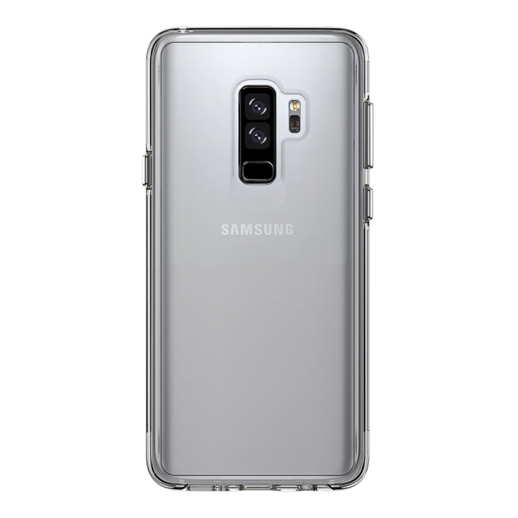 For Galaxy S9+ TPU + PC Protective Back Cover Case with Plated Buttons (Transparent)