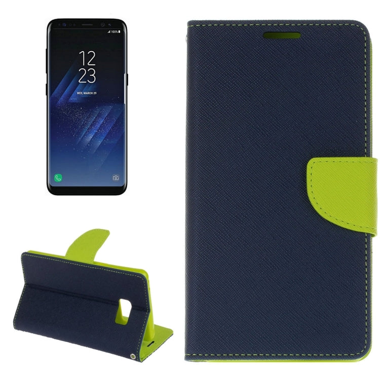 For Galaxy S8 Cross Texture Leather Case with Card Slots & Holder & Wallet