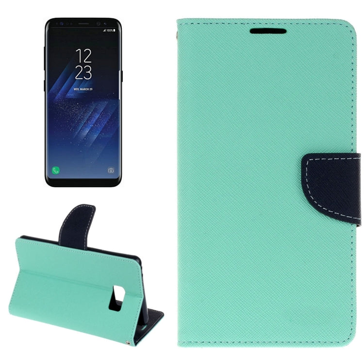 For Galaxy S8 Cross Texture Leather Case with Card Slots & Holder & Wallet