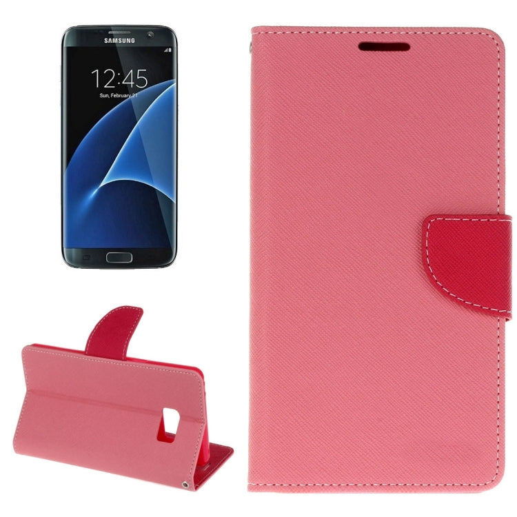 For Galaxy S8 + / G9550 Cross Texture Leather Case with Card Slots & Holder & Wallet